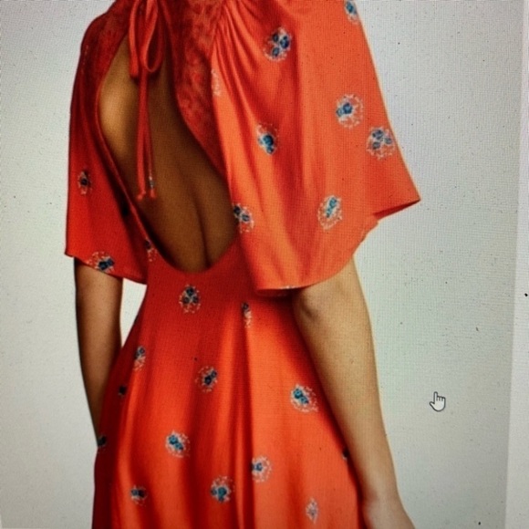 Free People Red Floral Dress - Picture 2 of 14
